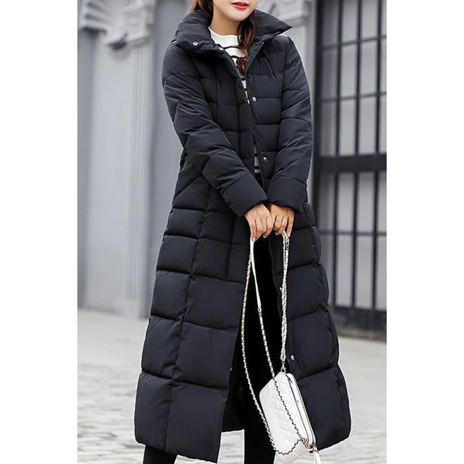 Women Cotton Warm Padded Zip Up Winter Jacket - WJC23496