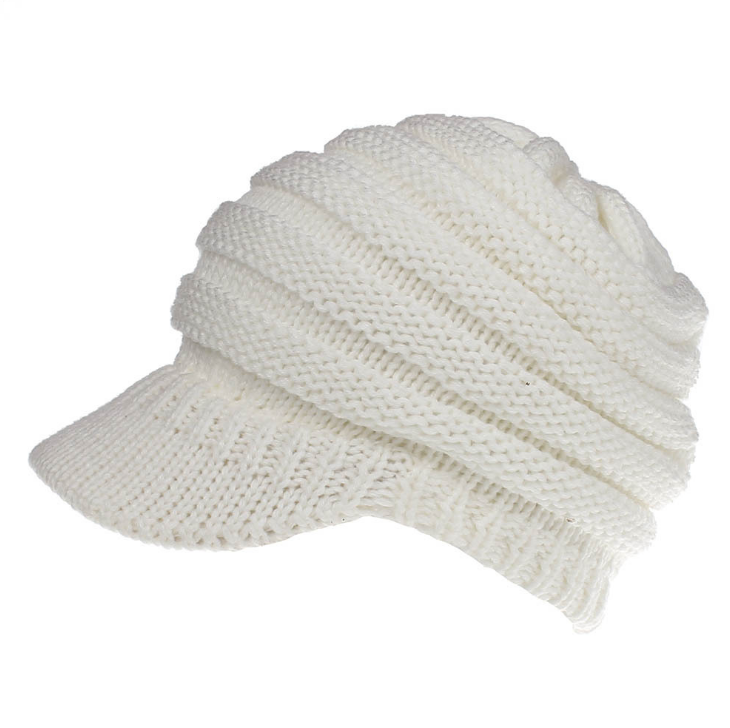 Women Ponytail Beanies Autumn Winter Hats Female Soft Knitting Caps Warm Ladies Skullies