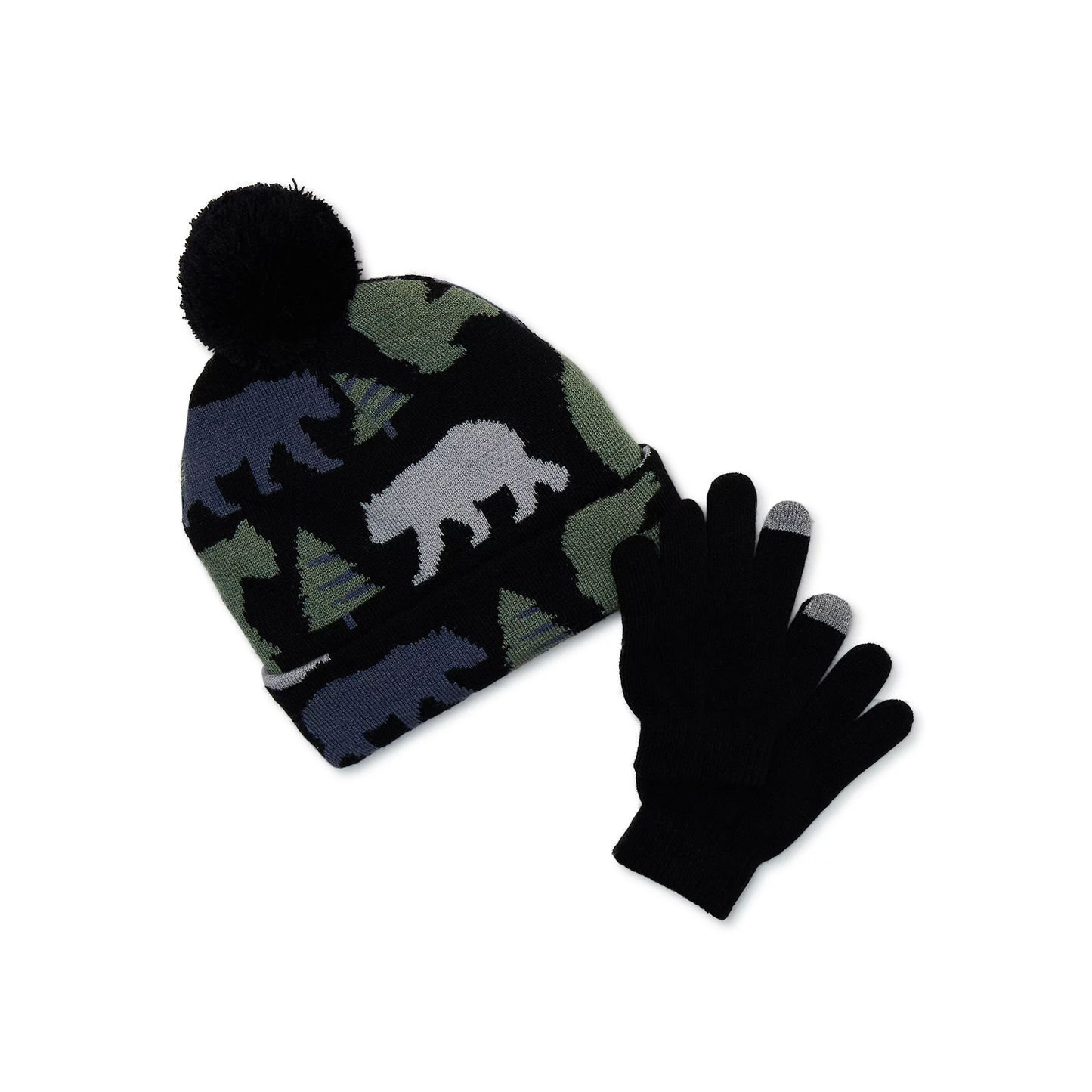 Boys Cold Weather Beanie and Gloves 2-Piece set ZB103