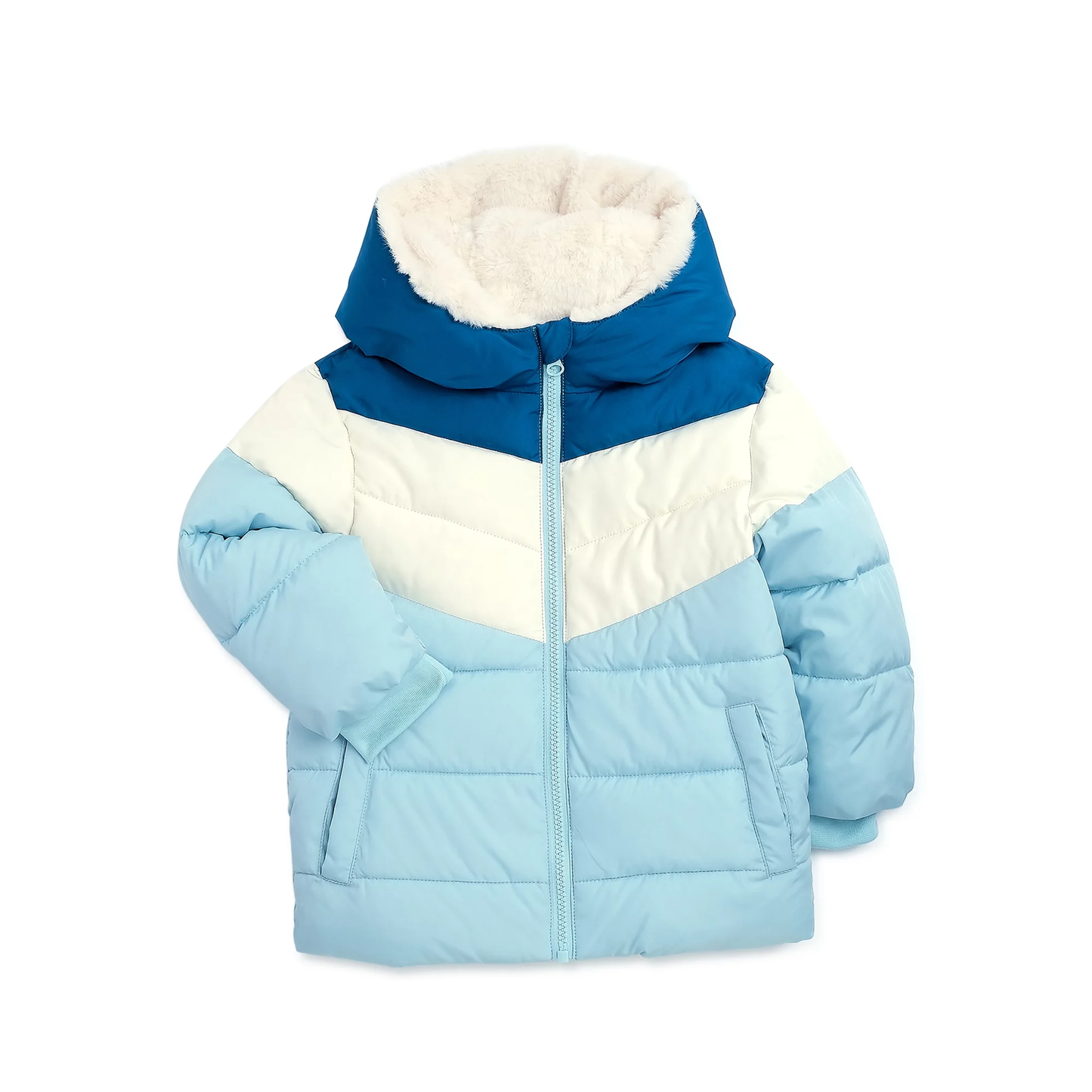 Baby and Toddler Girls Puffer Jacket with Hood