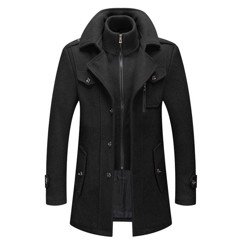 Cold-resistant plus cotton woolen men's jacket