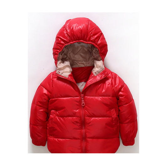 Toddler Boys Solid Color Thick Warm Jacket - C4531UBBJK