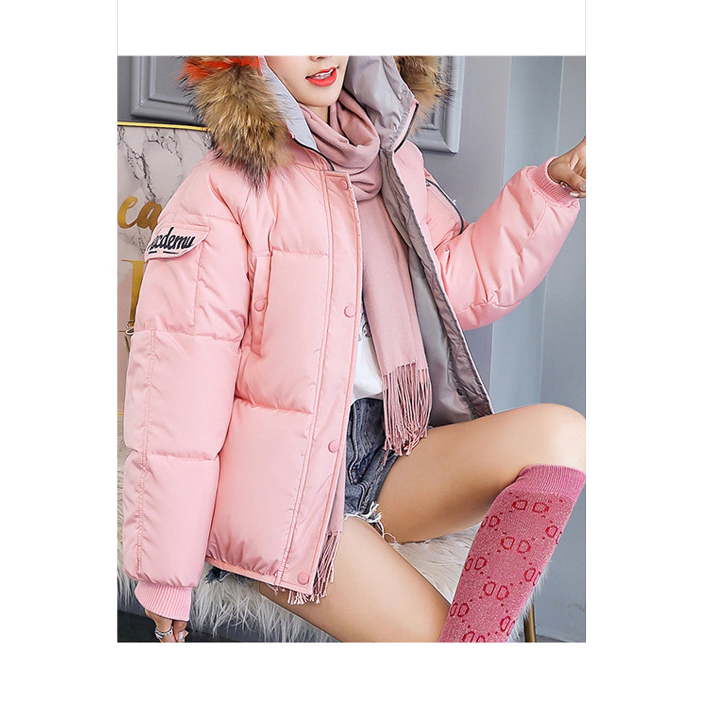 Women Loose Fit Thick & Warm Winter Padded Jacket - WJC23309
