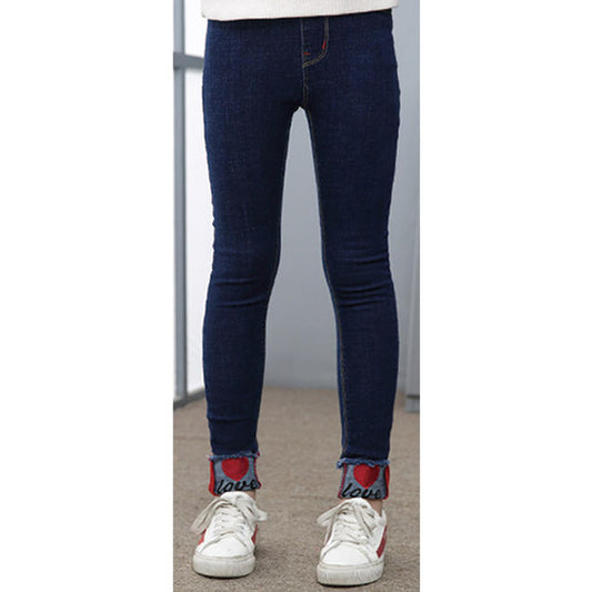 Kids Girls Stylish Slim Fit Stretchable Jeans - GJNC31408
