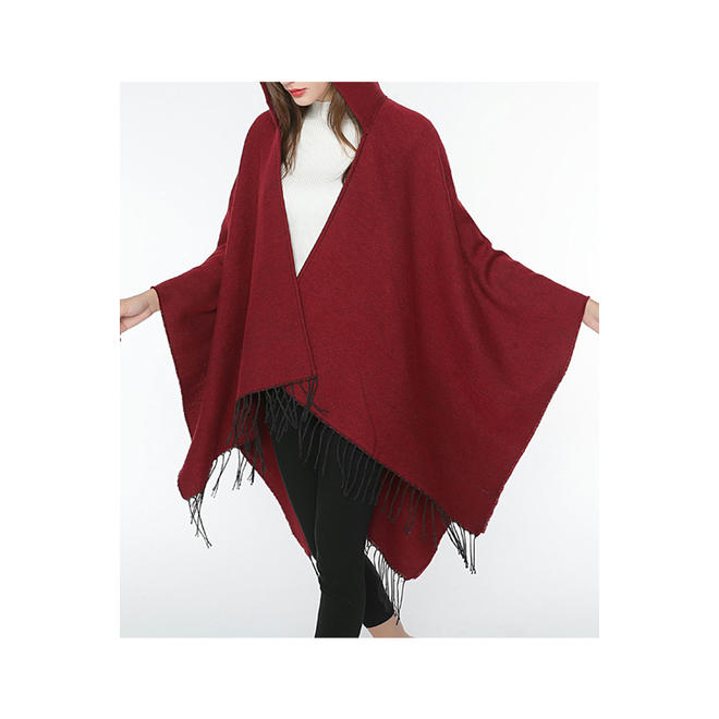 Women Solid Color Thick & Warm Cashmere Shawl - WSWC57617