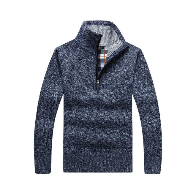 Men High Collar Stylish Thick Sweater    C4128ZWSW