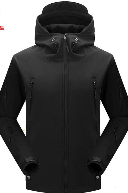 Men Cozy Hood Neck Long Sleeve Convenient Zip Up Style Elegant Casual Jacket - C4151ZZWJK