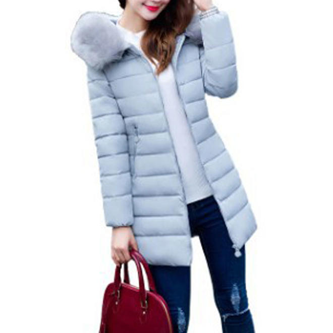 Women Slim Cotton Padded Soft Winter Jacke - WJC23492