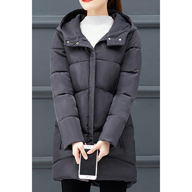 Women Stylish Regular Fit High Collar Padded Jacket - WJC23725
