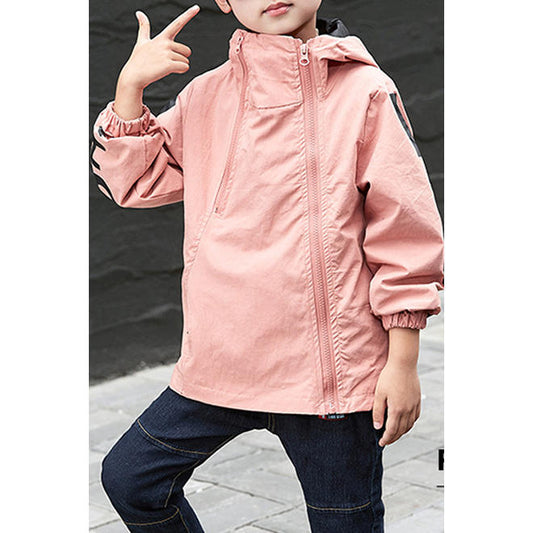 Kids Boys Long Sleeve Double Zipper Jacket - KBJC33512