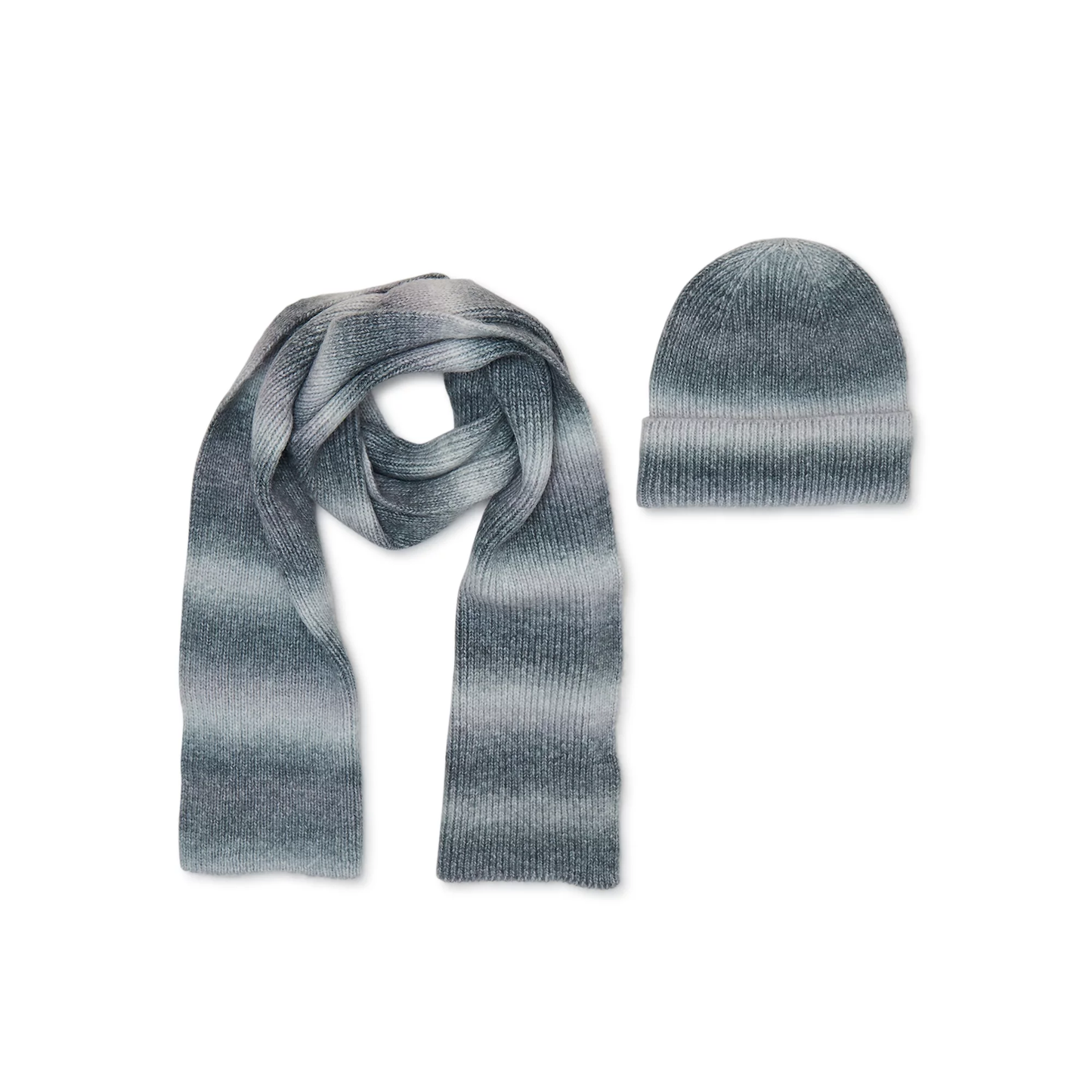 Women's Ombre Hat and Scarf Set, 2-Piece ZB067