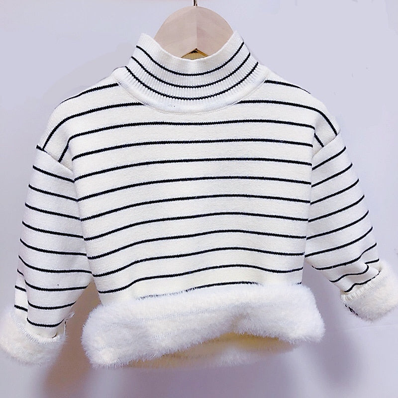 Boys And Girls Thick Sweater Winter Clothes Fashion Knitted Clothing Shirts Outfit - KGST2489