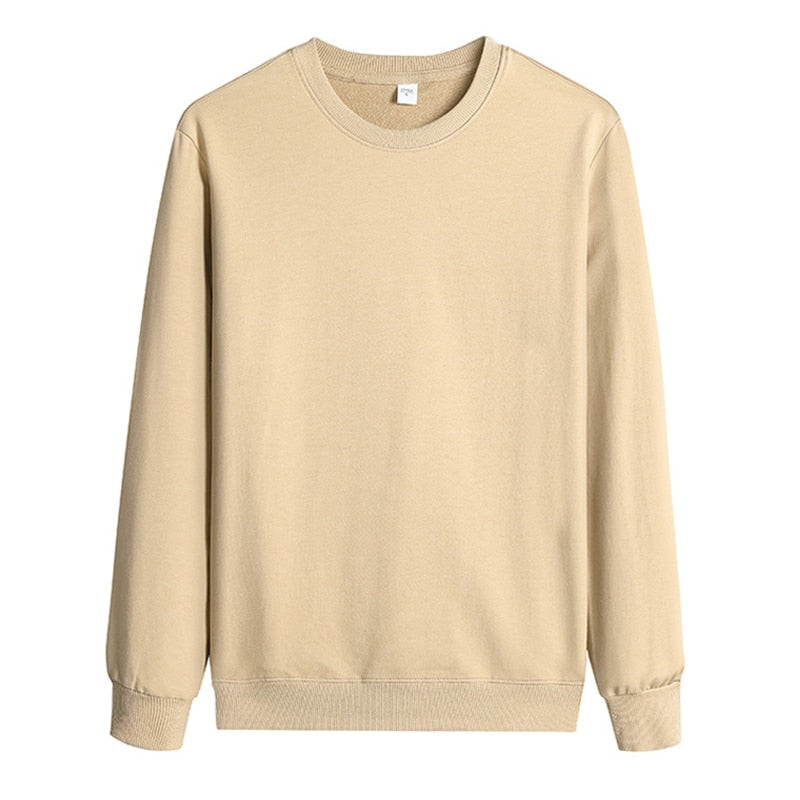 Men Sweatshirt Autumn Plus Size 5XL Solid Casual Comfortable Basic Man Sweatshirts - MSS2260