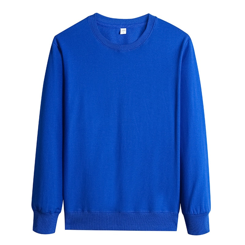 Men Sweatshirt Autumn Plus Size 5XL Solid Casual Comfortable Basic Man Sweatshirts - MSS2260