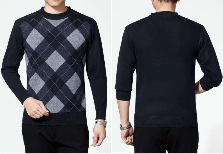 Men Winter Casual Warm lose design Sweater Knitted Sweatshirt Top - MSS2298