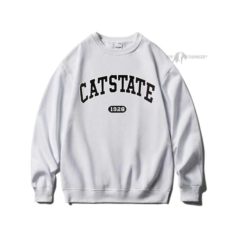 Men Fashion Sweatshirts Letter Long Sleeve Casual O-Neck Oversized Pullovers - MSS2304