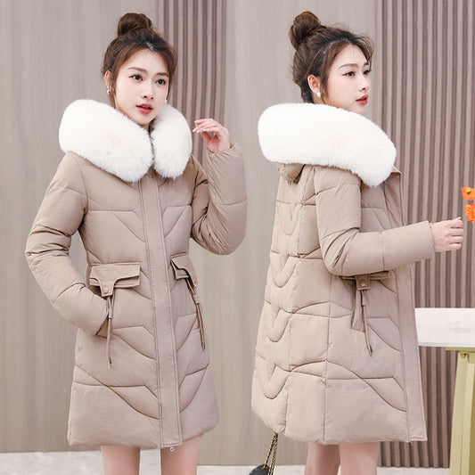 Womens Down Cotton Coats Winter Padded Jacket Thicken Warm Cotton Coat Padded Puffer Jacket - WPJ3056