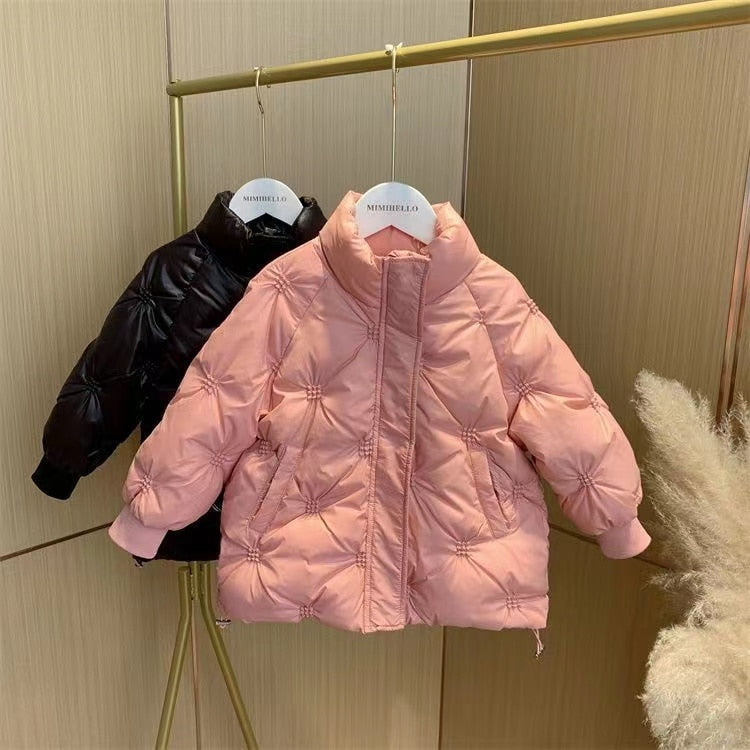 Kid Girl Padded Jacket Warm Thickness Coats Children Winter Autumn Outerwear - GPJ2788