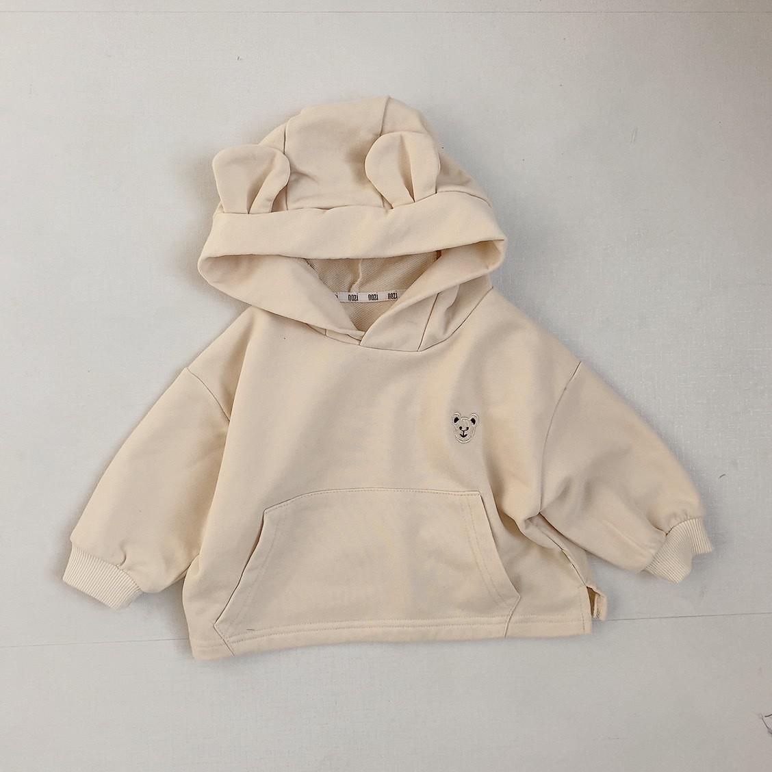 Hooded Sweatshirt Toddler Girls Cotton Clothes Embroidery Tops Kids Hoodies Outwear - BTBH2122