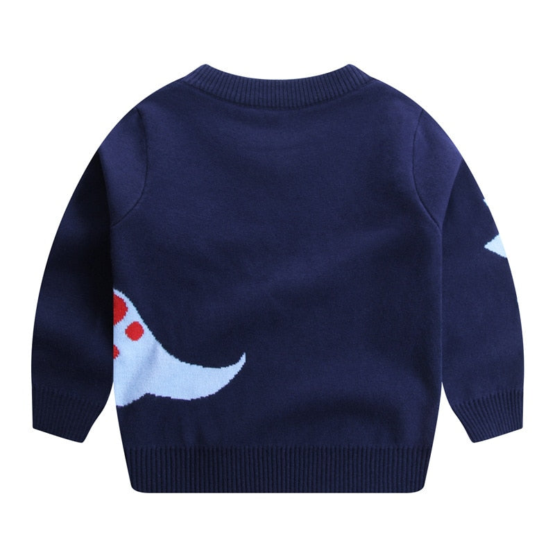 Kids Winter Sweaters Clothes Baby Boys Pullover Long Sleeve Sweater Sport Knitwear Shirt - KBST2520
