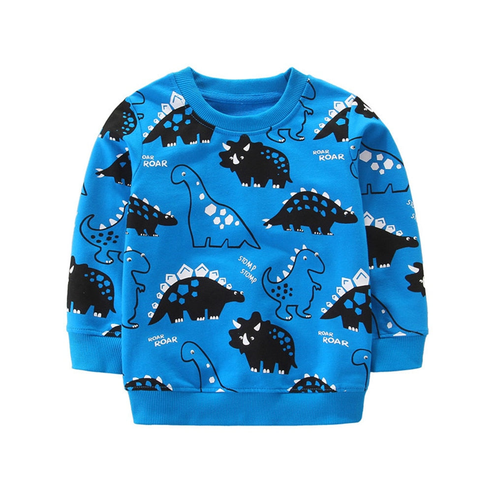 Children's Boys Girls Sweatshirts For Autumn Spring Baby Hooded Shirts Kids Tops - KBSS2035
