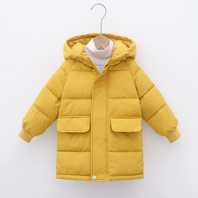 Kid Winter Boys Girls Down Padded Jacket Hooded Thickened Warm For 3-10 Years - KBPJ3113
