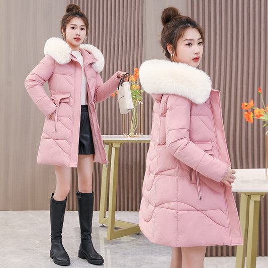 Womens Down Cotton Coats Winter Padded Jacket Thicken Warm Cotton Coat Padded Puffer Jacket - WPJ3056