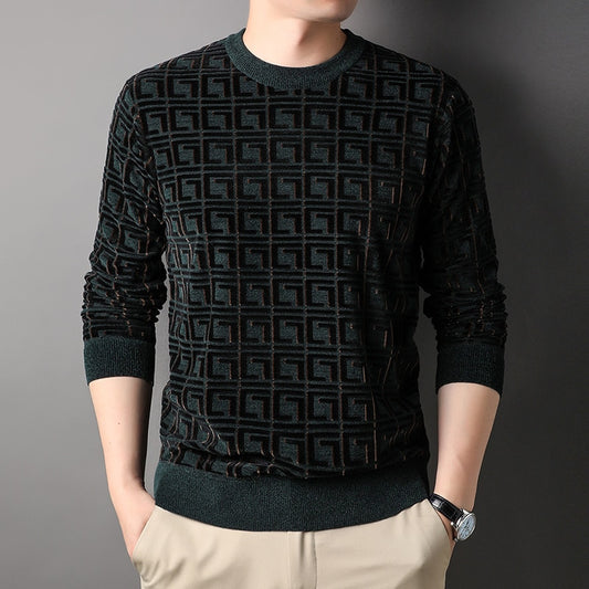 Women Knit Pullover Trendy Designer Crew Neck Sweater Men Woolen Casual Jumper - MSS2272
