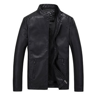 Men Elegant Warm Winter Leather Jacket - C4395JPJK