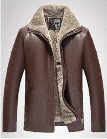Men Elegant Thick Leather Casual Jacket  MJC15382