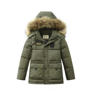Kids Boys Winter Fashion Thick Padded Jacket - KBJC33727