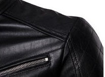 Men Comfortable Slim Casual Leather Jacket  MJC15342
