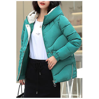 Women Elegant Cotton Padded Zipper Casual Jacket - WJC23650