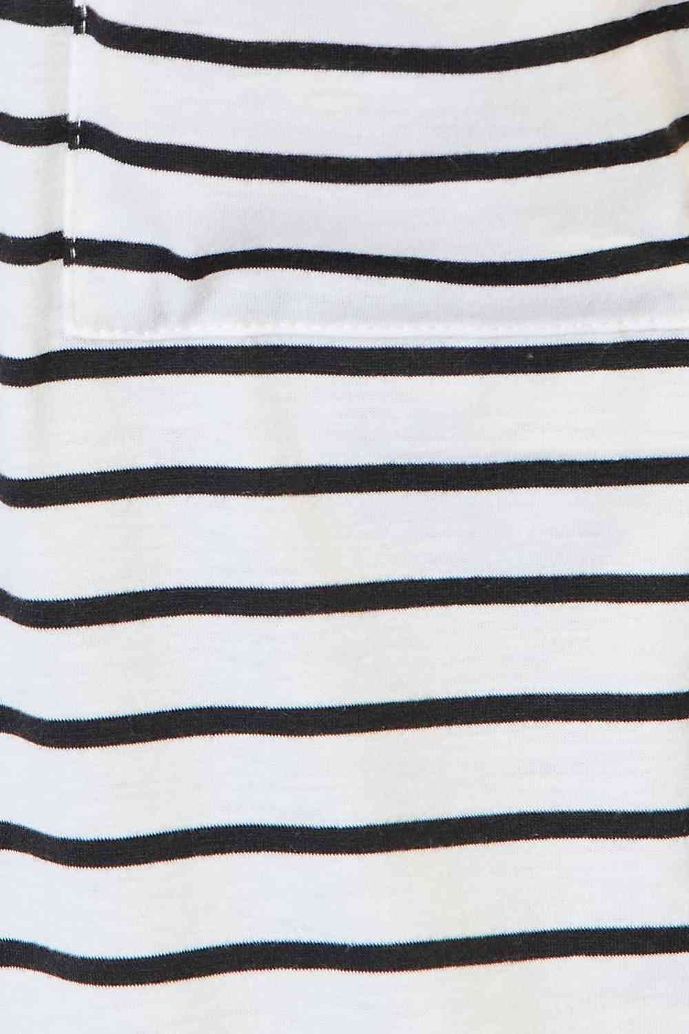 Women's Double Take Striped Open Front Longline Cardigan