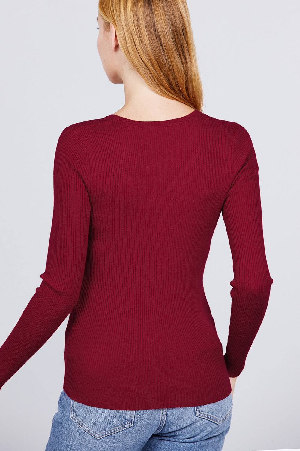 Women's Viscose Henley Sweater