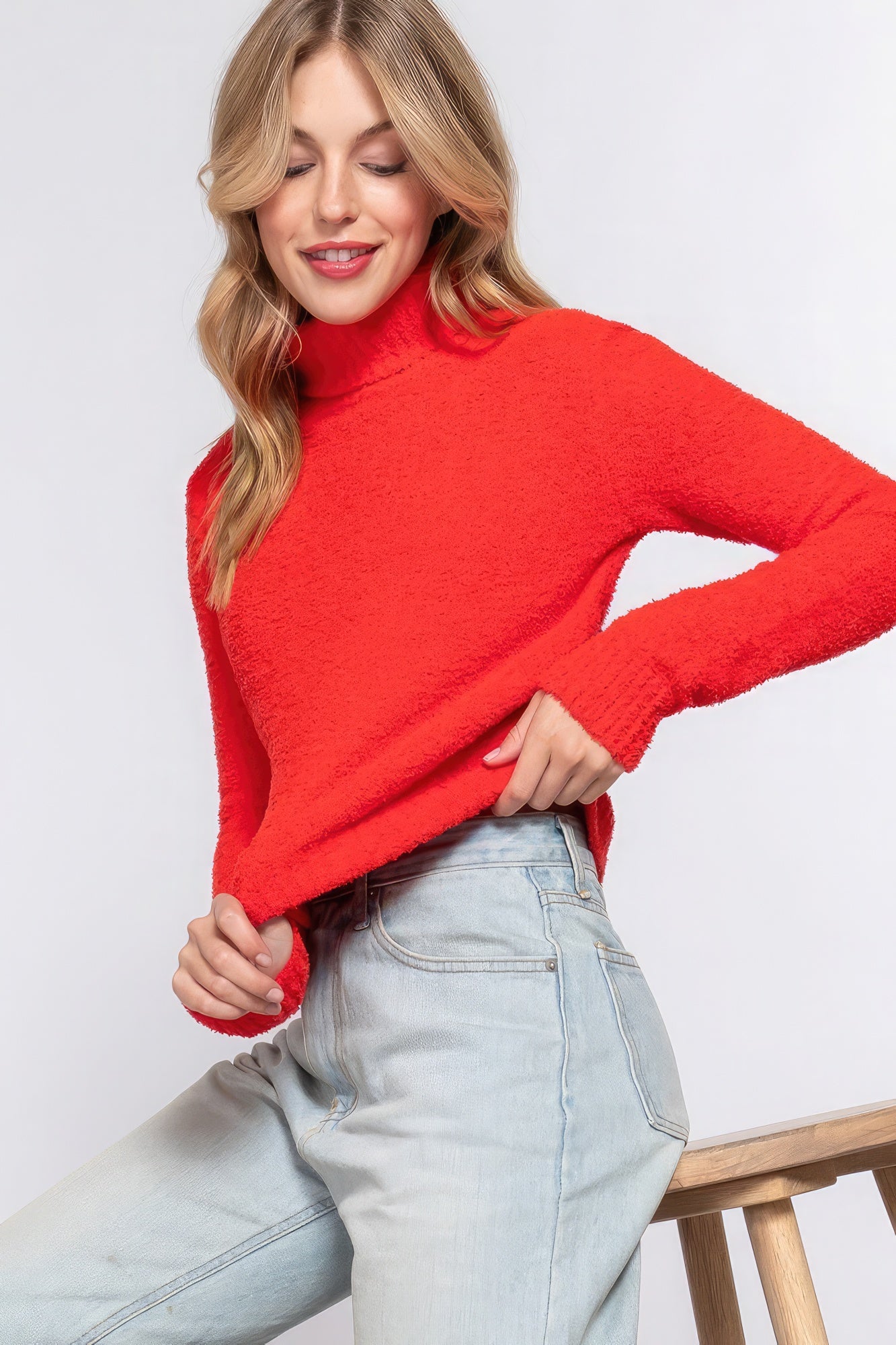 Women's Turtleneck Sweater Top