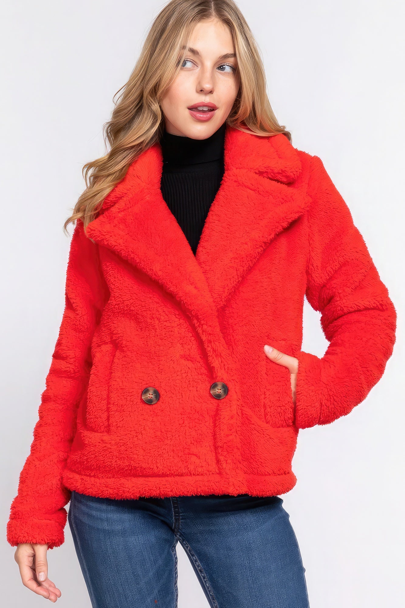 Women's Faux Fur Sherpa Jacket