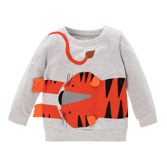 Sweatshirts for Baby Cotton Clothes Autumn Winter Animals Sport Shirts Kids Tops - KBSS2067