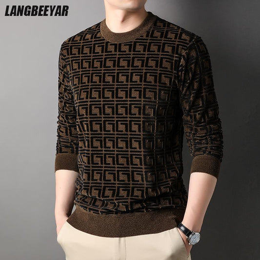 Women Knit Pullover Trendy Designer Crew Neck Sweater Men Woolen Casual Jumper - MSS2272