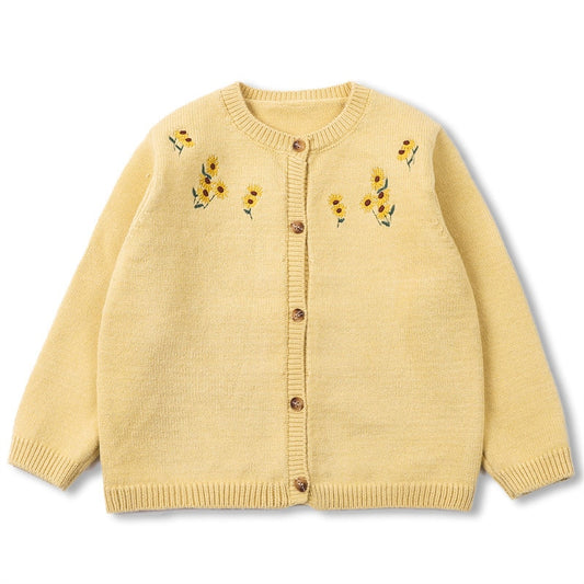 Baby Sweater Autumn Winter Clothing Children Boy Casual Knitted Jacket Cardigan Embroidery Sweater Tops Coat - BTGCS2431