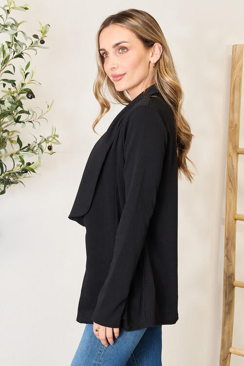 Women's Heimish Full Size Open Front Long Sleeve Blazer